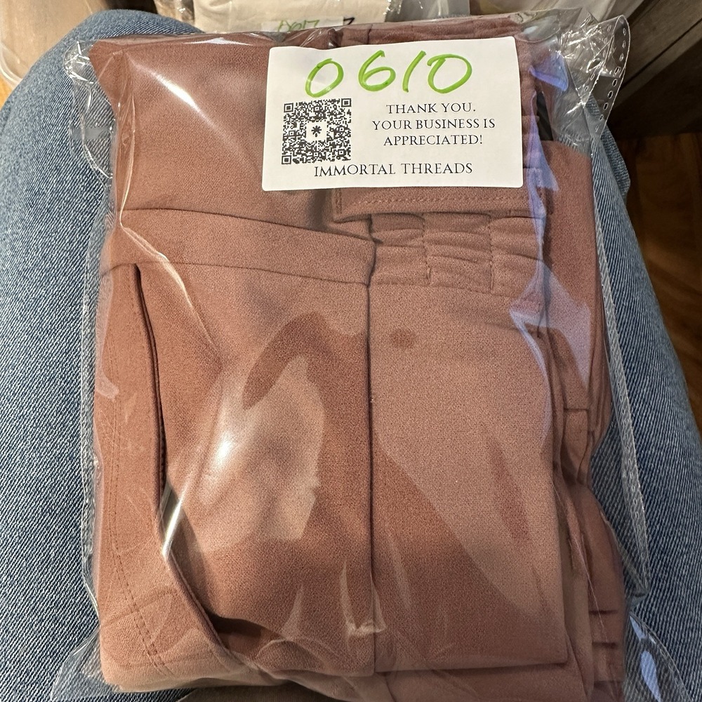 Maurices‎ Size Large High Rise Skinny Crepe Pull on Pants Dark Coral NWT - Picture 12 of 12